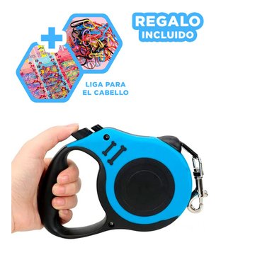 PACK6 SOGA DE PASEO CON LARGO 3 M EN AZUL Y+LIGAS DE REGALO
