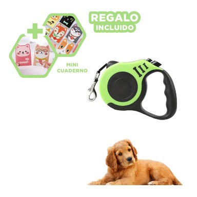 PACK12 CORREA DE PASEO ERGONOMICA EN VERDE Y+REGALO AGENDITA