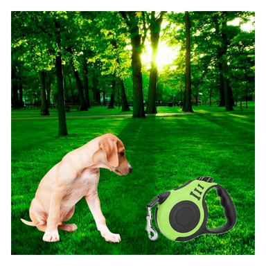 PACK4 CORREA DE PASEO ERGONOMICA 3 METROS EN COLOR VERDE