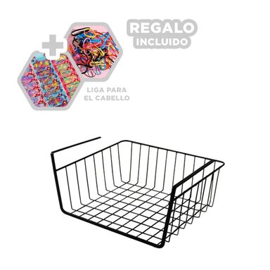 PACK4 ORGANIZADOR DE CASA COMPACTO NEGRO Y+LIGAS DE REGALO