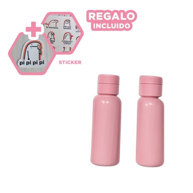 BOTELLAS DISPENSADORAS PARA CREMAS EN ROSA Y+REGALO STICKERS