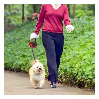 PACK6 CINTA RETRACTIL DE 3 METRIS EN ROJO PARA MASCOTAS