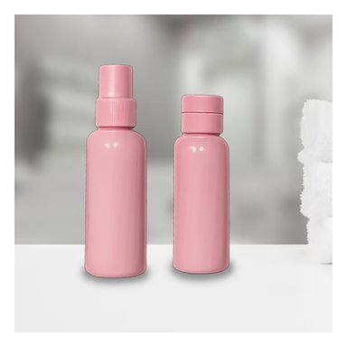 PACK2 BOTELLAS RECARGABLES EN ROSA Y+BANDERITAS ADHESIVAS - 4