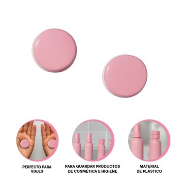 PACK2 BOTELLAS DISPENSADORAS EN ROSA Y+REGALO STICKERS