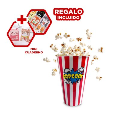 PACK12 BALDE PARA MAIZ EN COLOR ROJO Y+REGALO AGENDITA