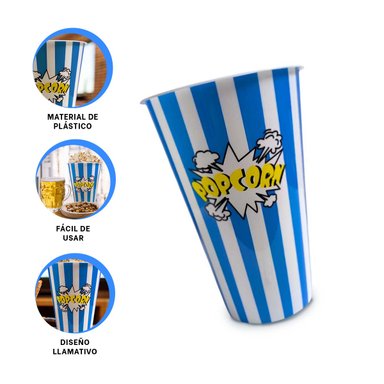 PACK2 CUBETA ALMACENADORA EN AZUL Y+BANDERITAS ADHESIVAS