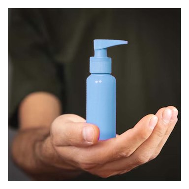 PACK6 KIT PARA ALMACENAR COSMETICO CELESTE Y+PAPEL DE REGALO