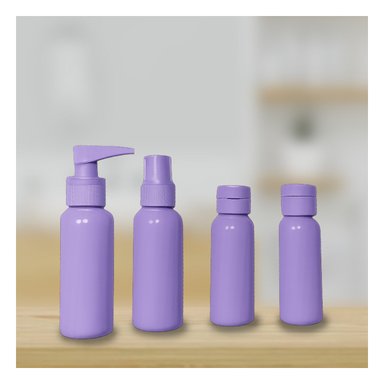 PACK6 KIT DE ENVASES PARA USO VACACIONAL EN LILA