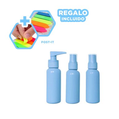 PACK12 ENVASES DE USO DIARIO CELESTE Y+BANDERITAS ADHESIVAS