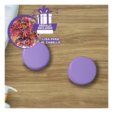 PACK12 ENVASES SEGUROS Y FUNCIONAL LILA Y+LIGAS DE REGALO