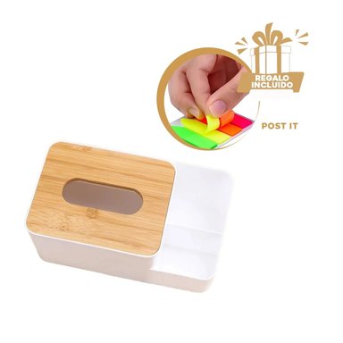 PACK4 DISPENSADOR CON ESPACIOS BLANCO Y+BANDERITAS ADHESIVAS