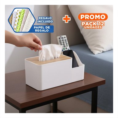 PACK12 BASE MULTIFUNCIONAL PARA SERVILLETAS RESISTENTE Y PRACTICA BLANCO Y+PAPEL REGALO