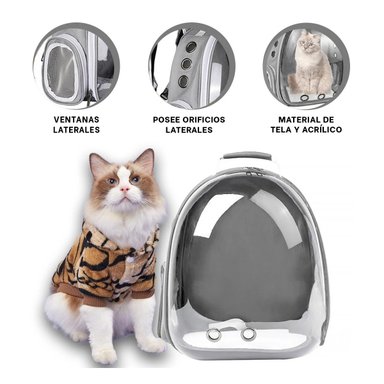 PACK2 BOLSO TRANSLUCIDO PARA CATS EN PLOMO Y+LIGAS DE REGALO