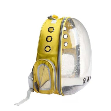 PACK2 MOCHILA DE TRANSPORTE CAT AMARILLO Y+PAPEL DE REGALO