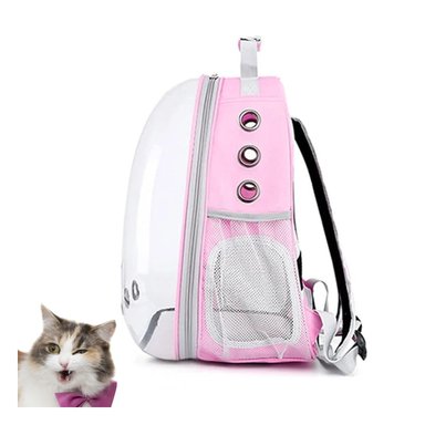 MOCHILA BURBUJA TRANSPORTADORA DE MININOS PRACTICA EN ROSA