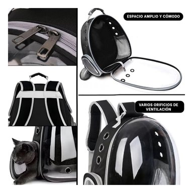 PACK4 BOLSO ESPECIAL PARA GATITOS EN NEGRO Y+REGALO STICKERS