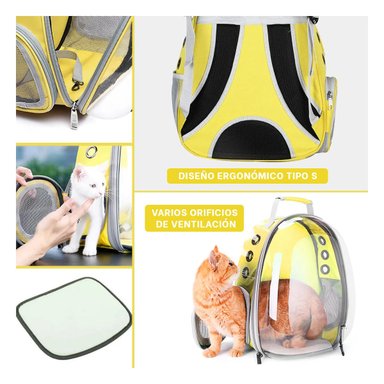 PACK4 BOLSO ESPECIAL PARA GATITOS AMARILLO Y+REGALO STICKERS