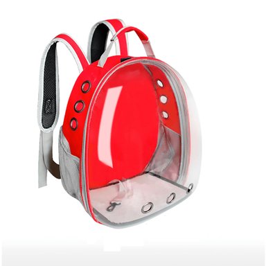 PACK2 MOCHILA DE TRANSPORTE CAT EN ROJO Y+PAPEL DE REGALO