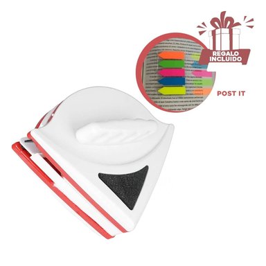 CEPILLO MAGNETICO PARA CRISTAL ROJO Y+POST-IT ADHESIVOS