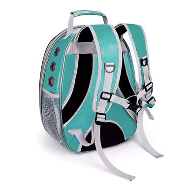 MOCHILA BURBUJA TRANSPORTADORA DE MININOS EN VERDE