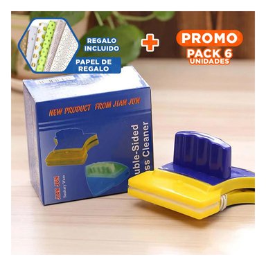 PACK6 METODO VIDRIOS MAGNETICO CUADRADO AZUL AMARILLO PARA CASA Y+PAPEL REGALO