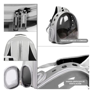 PACK4 BOLSO TRANSPARENTE PARA CAT EN PLOMO Y+REGALO AGENDITA