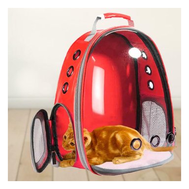 PACK4 BOLSO PET PARA MOVILIZAR MININOS VERSATIL EN ROJO