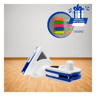 PACK4 CEPILLO MAGNETICO PARA CRISTAL Y+BANDERITAS ADHESIVAS