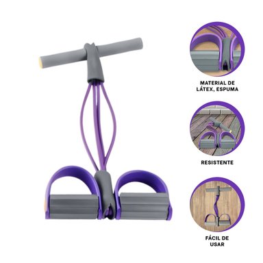 PACK6 CINTA DE PILATES EN MORADO Y PLOMO Y+PAPEL DE REGALO