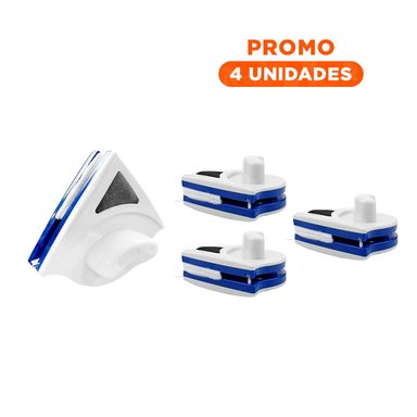 PACK4 ALTERNATIVA VIDRIOS MAGNETICO TRIANGULAR AZUL AMARILLO PARA LIMPIEZA Y+REGALO STICKER