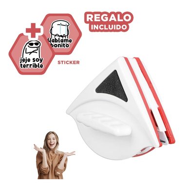 PACK6 LIMPIA VENTANAS TRIANGULO EN ROJO Y+REGALO STICKERS