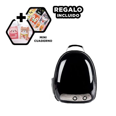 MOCHILA ESPECIAL PARA MININO EN NEGRO Y+REGALO AGENDITA