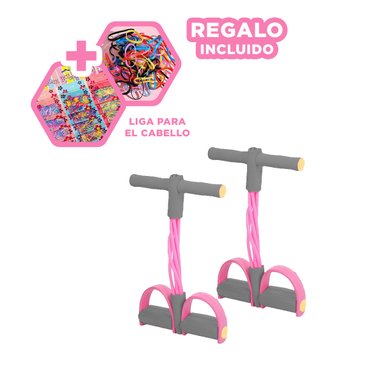 PACK12 BANDA FLEXIBLE EN ROSADO Y PLOMO Y+LIGAS DE REGALO