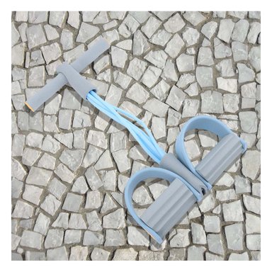 PACK6 CINTA TENSORA CON MECANISMO DE PIE CELESTE CLARO PLOMO