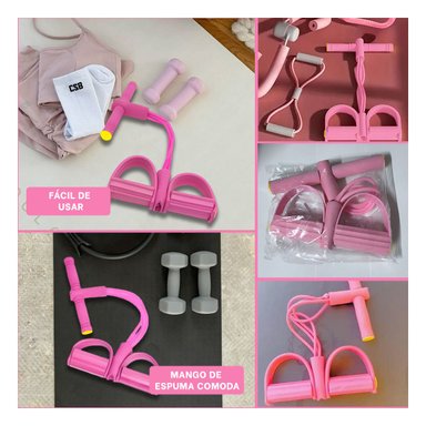 PACK6 LIGA PRACTICA DE GYM ROSADO CLARO Y+REGALO STICKERS