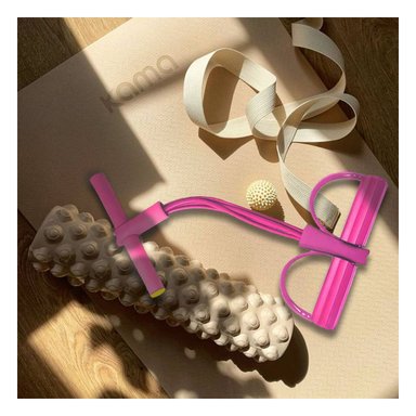 PACK4 CINTA PARA PILATES EN ROSADO Y+BANDERITAS ADHESIVAS