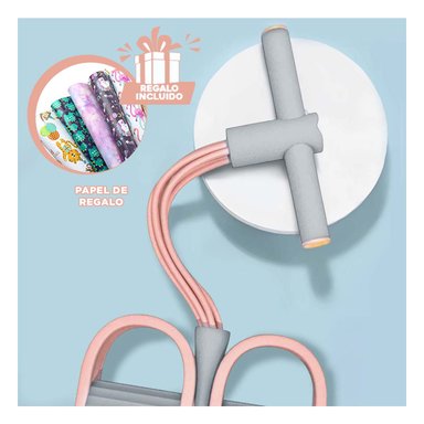 LIGA DE TENSION PARA GYM DURAZNO Y PLOMO Y+PAPEL DE REGALO