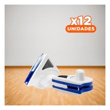 PACK12 SISTEMA MANUAL VIDRIOS MAGNETICO TRIANGULAR AZUL AMARILLO PARA VENTANAS