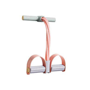 LIGA TENSOR DE PEDAL ERGONOMICO PARA GYM DURAZNO Y PLOMO