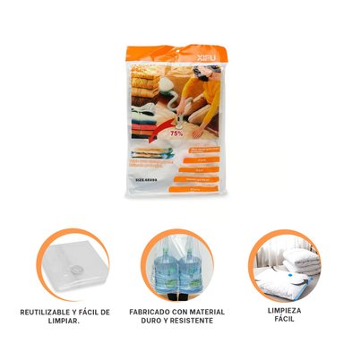 PACK2 BOLSA DE CONSERVA AL VACIO NARANJA Y+REGALO AGENDITA