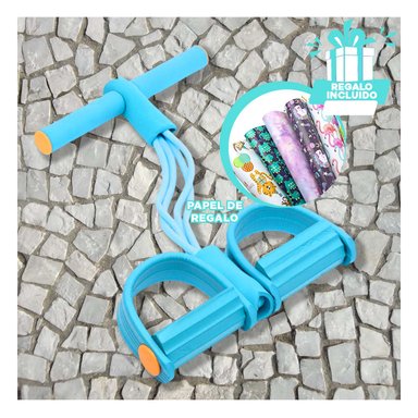 LIGA DE TENSION EN CELESTE CLARO Y+PAPEL DE REGALO