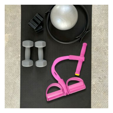 PACK4 CINTA ELASTICA DE DEPORTE ROSADO Y+LIGAS DE REGALO