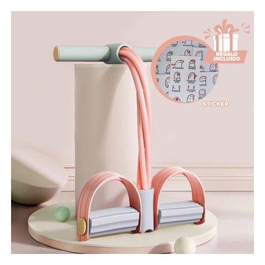 LIGA ELASTICA EN DURAZNO Y PLOMO Y+REGALO STICKERS