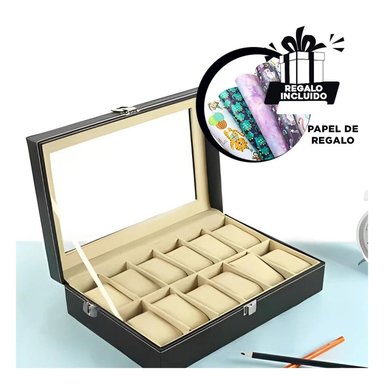 PACK6 ORGANIZADOR CON SEPARADORES EN NEGRO Y+PAPEL DE REGALO