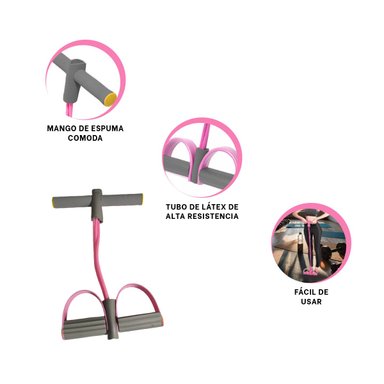PACK2 LIGA PARA PILATES EN ROSADO Y+BANDERITAS ADHESIVAS