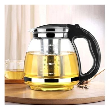PACK6 INFUSOR DE BEBIDAS CON 4 TAZAS NEGRO 1000ML