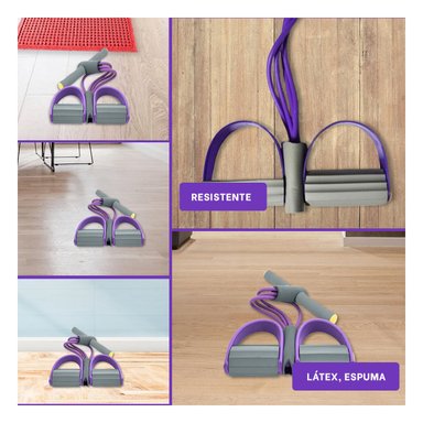 PACK6 LIGA PRACTICA DE GYM MORADO Y PLOMO Y+REGALO STICKERS