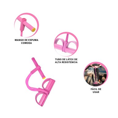 PACK2 LIGA PARA PILATES EN ROSADO Y+BANDERITAS ADHESIVAS