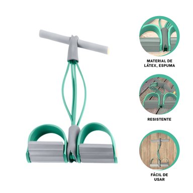 PACK6 CINTA ELASTICA EN VERDE AGUA PLOMO Y+PAPEL DE REGALO