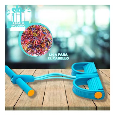 PACK6 LIGA ELASTICA EN CELESTE CLARO Y+LIGAS DE REGALO
